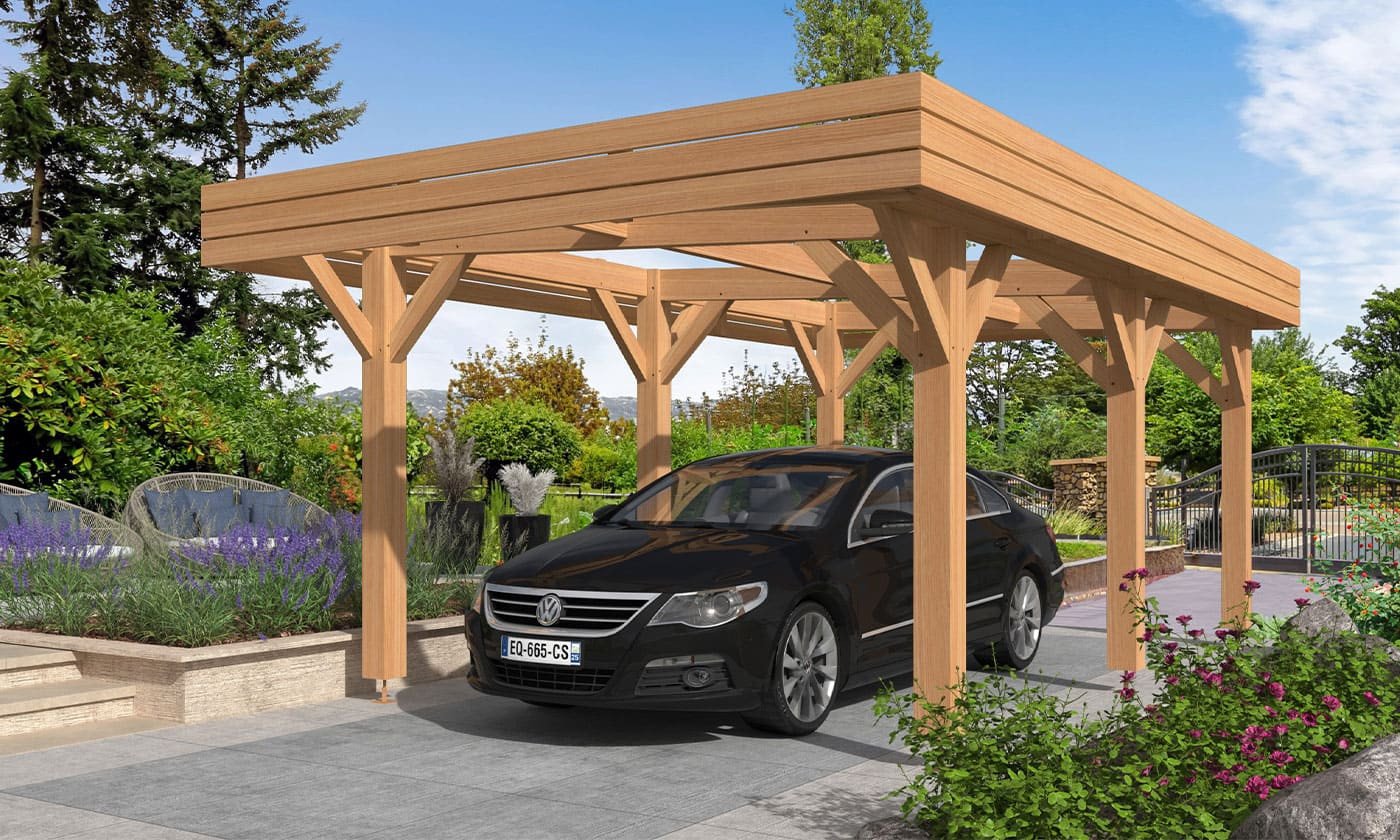 découvrez notre abri pour une voiture, conçu pour protéger votre véhicule des intempéries. pratique et esthétique, il s'intègre parfaitement à votre jardin tout en offrant une sécurité optimale.