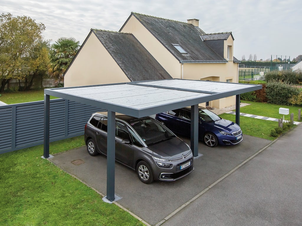 découvrez notre abri pour 2 voitures, idéal pour protéger vos véhicules des intempéries et du soleil. conçu avec des matériaux robustes et esthétiques, cet abri allie fonctionnalité et design pour s'intégrer parfaitement à votre jardin.