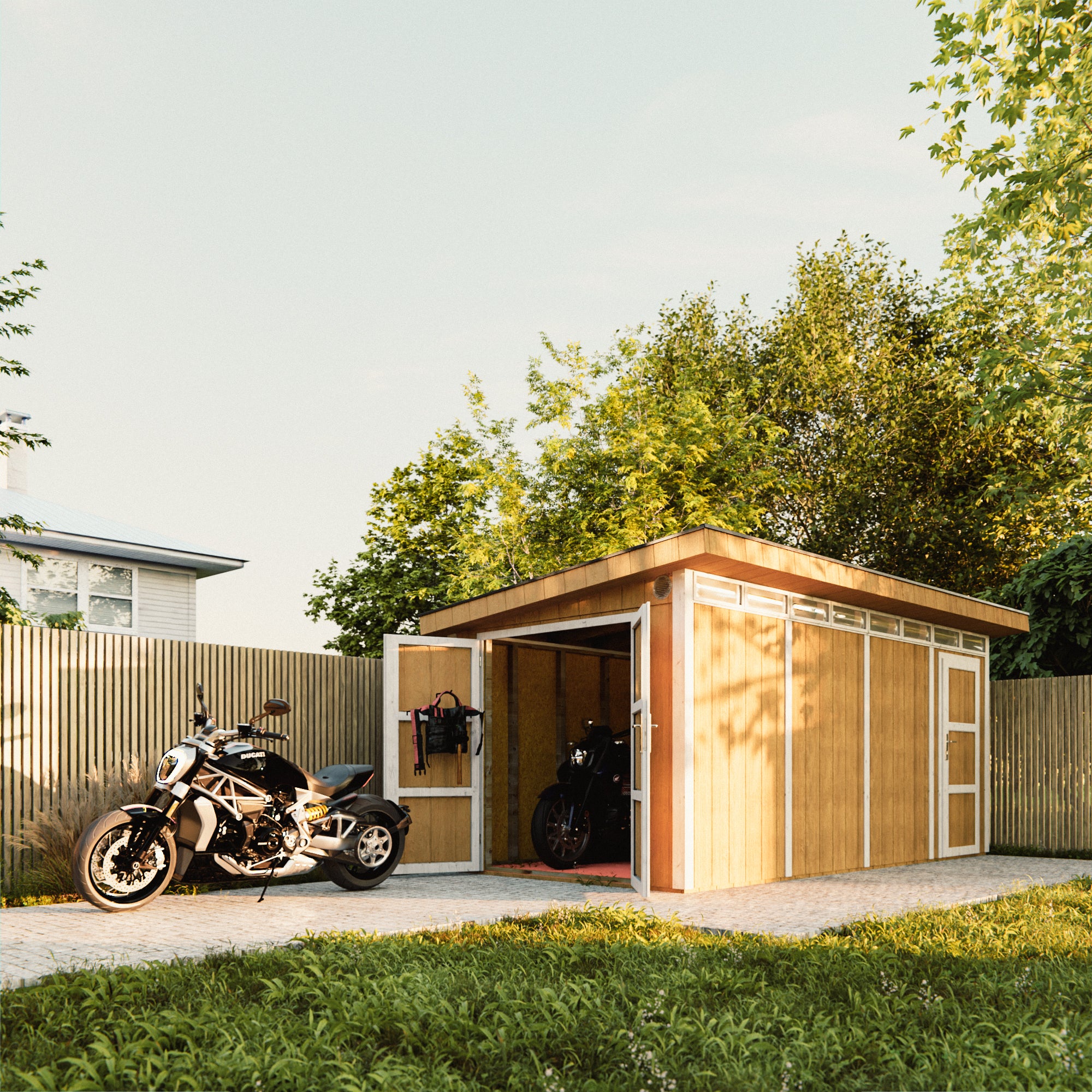 découvrez notre sélection d'abris bois pour garage, alliant sécurité et esthétisme. protégez votre véhicule et vos outils tout en ajoutant une touche naturelle à votre extérieur. fabriqués avec des matériaux durables, nos abris s'adaptent à tous les espaces et assurent une protection optimale contre les intempéries.