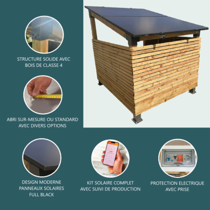 découvrez notre abri jardin solaire, un espace polyvalent et écologique pour votre jardin. profitez d'une structure moderne qui utilise l'énergie solaire pour éclairer et alimenter vos outils, tout en ajoutant une touche esthétique à votre espace extérieur.