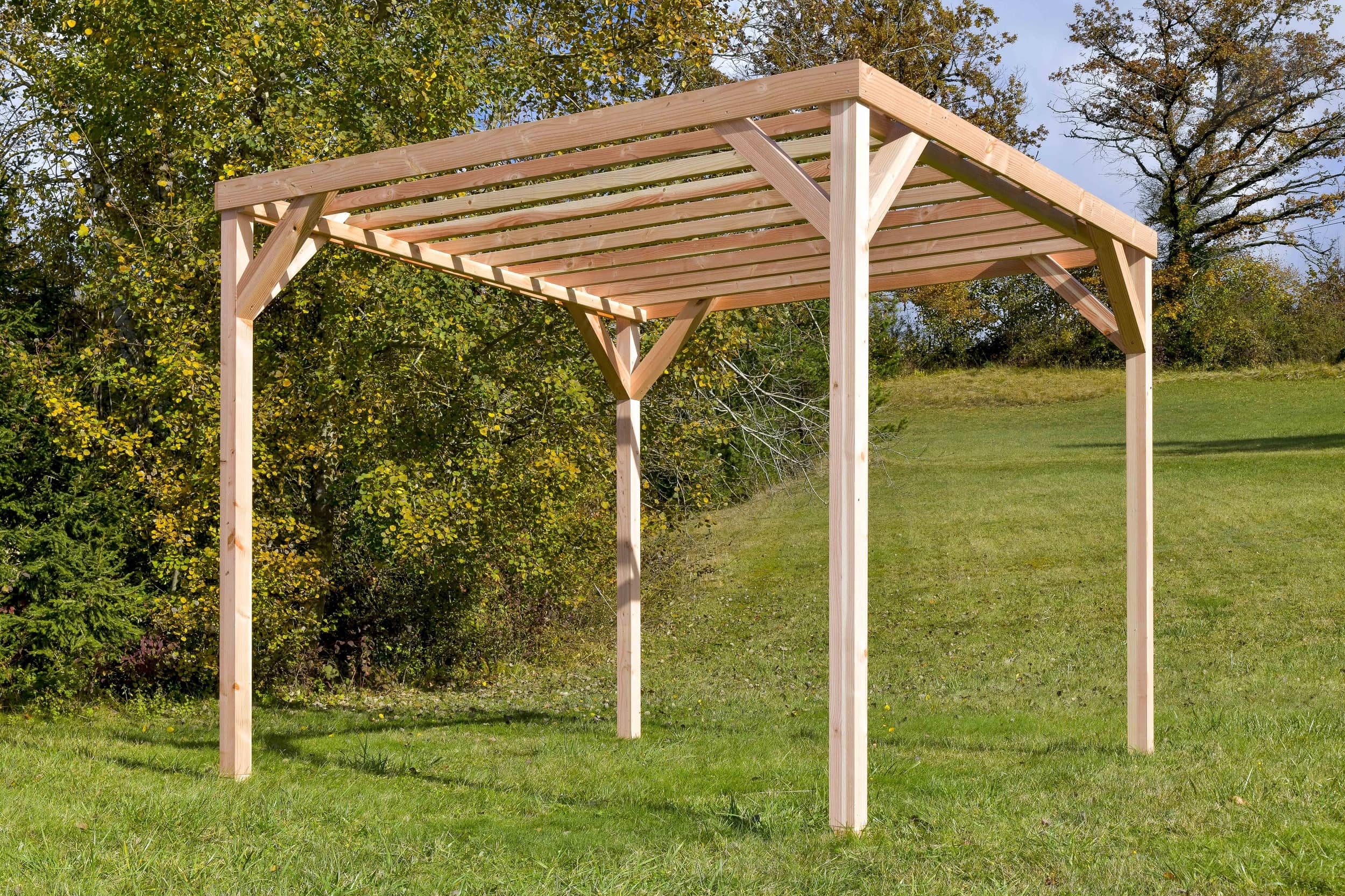 découvrez notre abri soleil en bois, alliant élégance et fonctionnalité. idéal pour profiter de vos espaces extérieurs tout en étant protégé du soleil, cet abri apporte une touche nature à votre jardin ou votre terrasse.