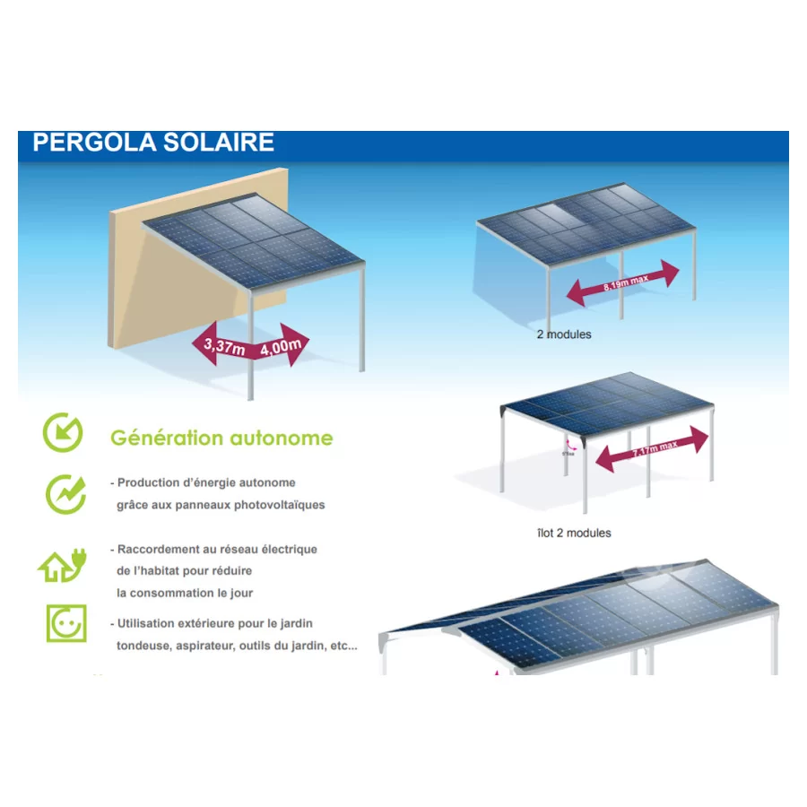 découvrez notre carport photovoltaïque, une solution éco-responsable qui allie protection de votre véhicule et production d'énergie solaire. transformez votre espace extérieur en un atout écologique tout en réduisant votre empreinte carbone.