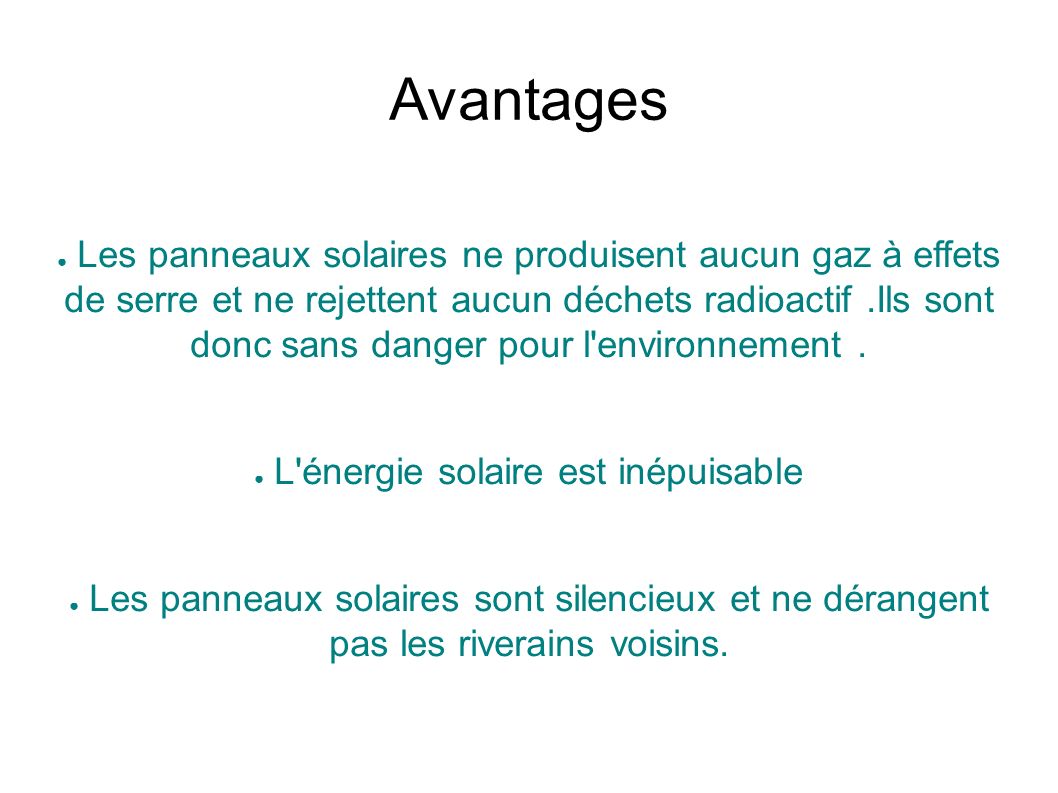 découvrez les nombreux avantages des installations photovoltaïques : réduisez vos factures d'énergie, améliorez votre empreinte écologique et valorisez votre patrimoine grâce à cette solution d'énergie renouvelable. informez-vous sur les bénéfices financiers et environnementaux du photovoltaïque pour un avenir durable.
