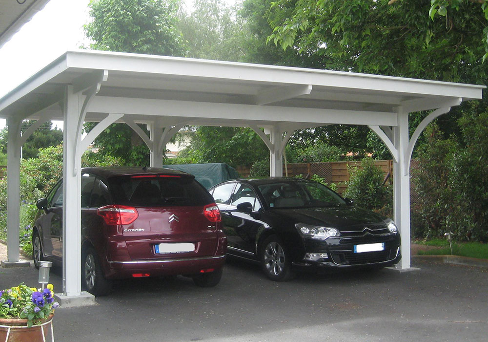 découvrez notre carport spacieux conçu pour accueillir deux voitures. protégez votre véhicule des intempéries tout en ajoutant une touche esthétique à votre extérieur. fabriqué avec des matériaux de qualité, ce carport allie durabilité et style. idéal pour optimiser votre espace de stationnement tout en préservant la beauté de votre jardin.