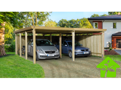 découvrez notre carport double, idéal pour abriter vos véhicules tout en ajoutant une touche d'élégance à votre extérieur. fabriqué avec des matériaux de qualité, il offre une protection contre les intempéries et un accès facile. transformez votre espace de vie avec notre carport pratique et esthétique.