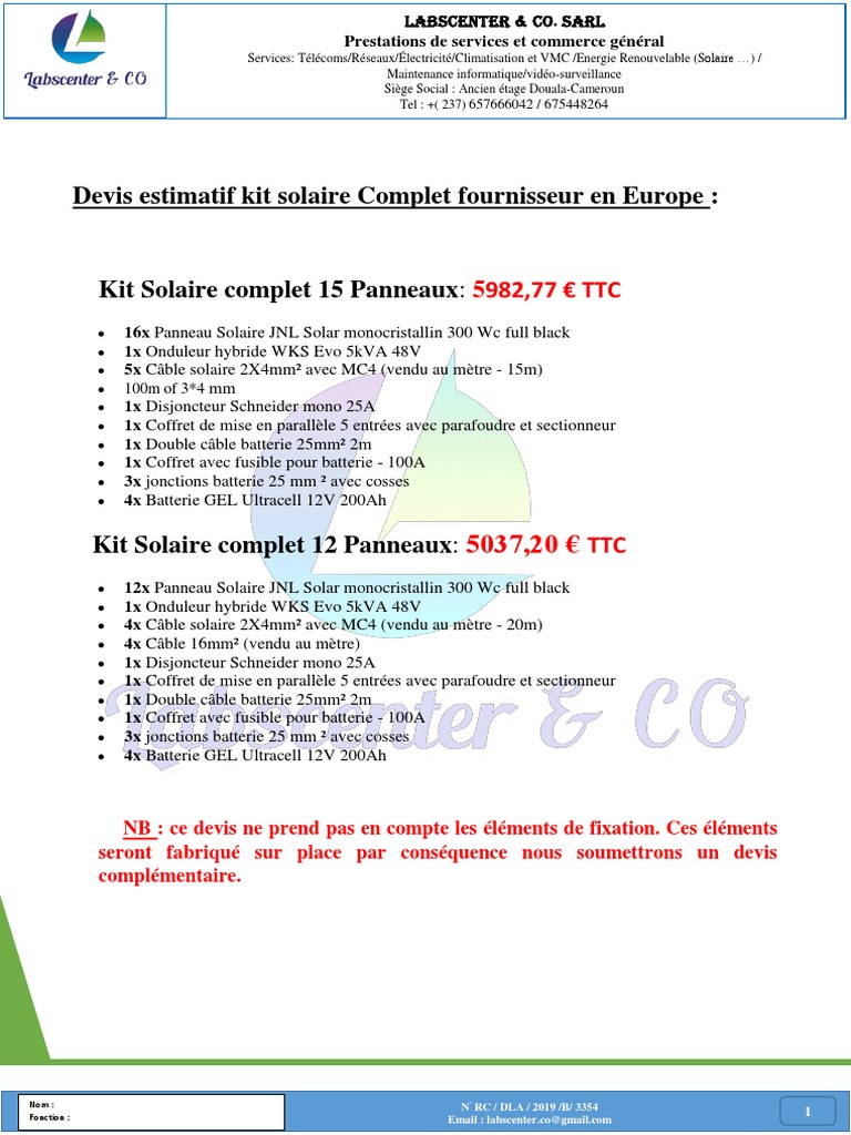 obtenez rapidement et facilement des devis pour des installations solaires au maroc. comparez les offres des fournisseurs, économisez sur vos factures d'énergie et contribuez à la préservation de l'environnement grâce à l'énergie solaire. demandez votre devis dès aujourd'hui !