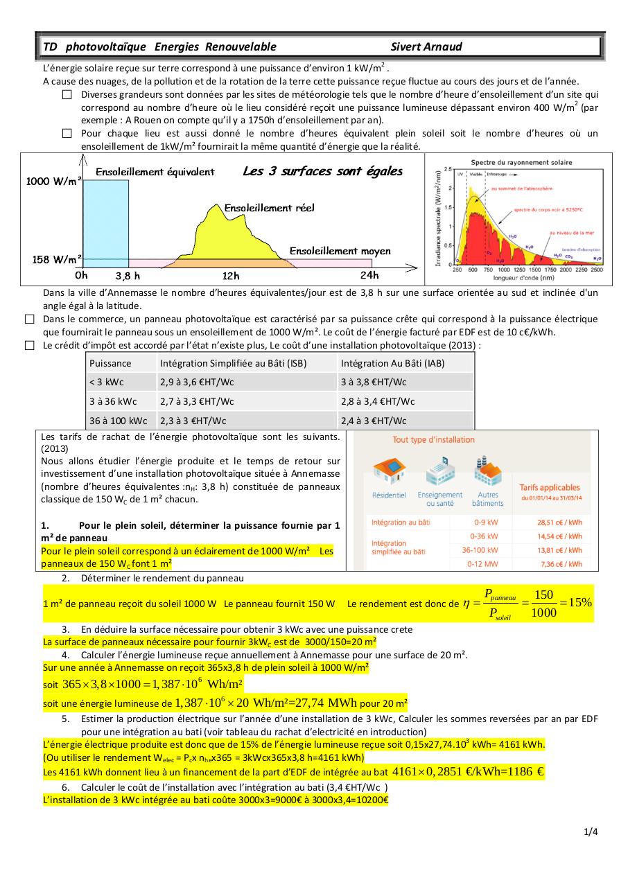 découvrez des exercices photovoltaïques pratiques pour comprendre le fonctionnement des panneaux solaires et optimiser leur efficacité. idéal pour étudiants et professionnels souhaitant approfondir leurs connaissances en énergie renouvelable.