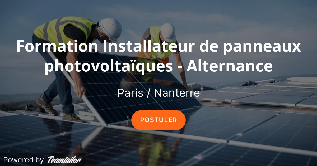 découvrez notre formation complète sur les panneaux solaires, idéale pour acquérir les compétences nécessaires à l'installation et à la maintenance de systèmes photovoltaïques. apprenez auprès d'experts du secteur et bénéficiez d'une approche pratique adaptée à tous les niveaux.