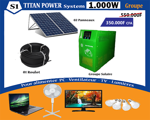 découvrez notre groupe solaire 1000w, idéal pour alimenter vos appareils électriques de manière écologique et économique. profitez d'une énergie renouvelable fiable pour vos besoins domestiques ou en extérieur. optez pour une solution durable et performante avec notre groupe solaire.