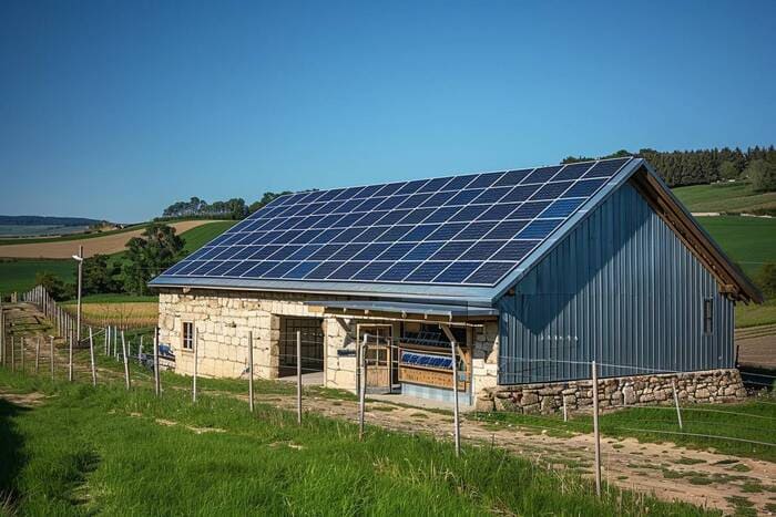 découvrez notre hangar solaire agricole, une solution innovante alliant durabilité et efficacité énergétique pour les exploitations agricoles. profitez d'une couverture optimisée tout en réduisant votre empreinte carbone grâce à une structure conçue pour maximiser l'utilisation de l'énergie solaire.