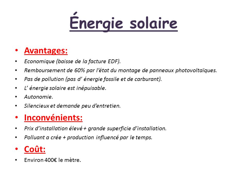 découvrez les inconvénients de l'énergie solaire : coûts d'installation, intermittence, impact environnemental et nécessité de l'espace. informez-vous avant de faire le choix de cette source d'énergie renouvelable.