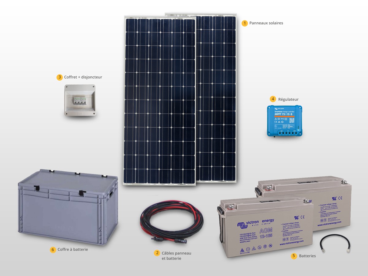 découvrez notre kit panneaux solaires complet, idéal pour profiter d'une énergie renouvelable et réduire vos factures d'électricité. facile à installer, ce kit vous permet de produire votre propre électricité et de contribuer à la protection de l'environnement. optez pour une solution durable et économique dès aujourd'hui !