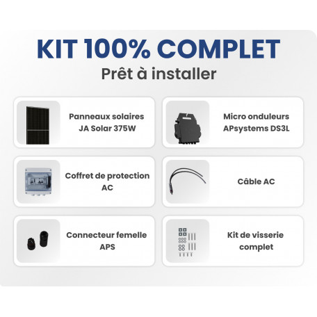 découvrez notre kit solaire 3000w pas cher, idéal pour réduire vos factures d'électricité tout en adoptant une énergie verte. profitez d'une installation facile, de performances optimales et d'une solution économique pour produire votre propre électricité. équipez-vous dès maintenant et faites un pas vers l'autonomie énergétique!