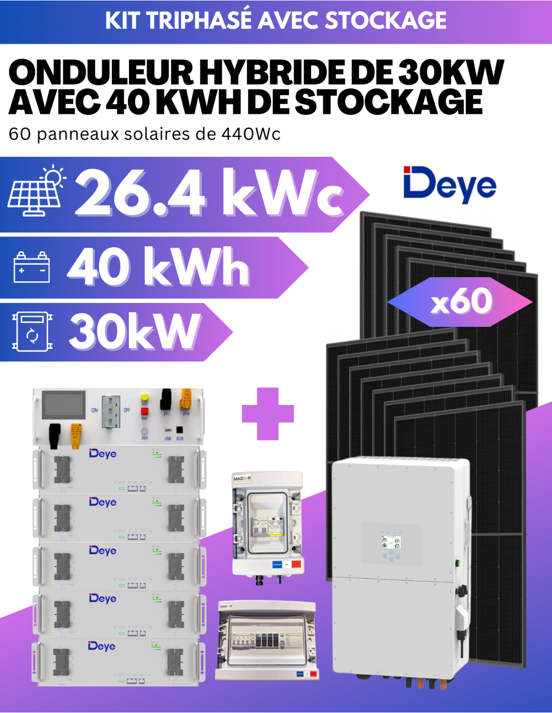 découvrez notre kit solaire de 9 kwc, une solution énergétique efficace et écologique pour réduire vos factures d'électricité. idéal pour les particuliers et les entreprises, ce kit complet comprend des panneaux solaires de haute performance, un onduleur, et tout le nécessaire pour une installation facile. optez pour une énergie renouvelable et contribuez à la transition énergétique dès aujourd'hui !
