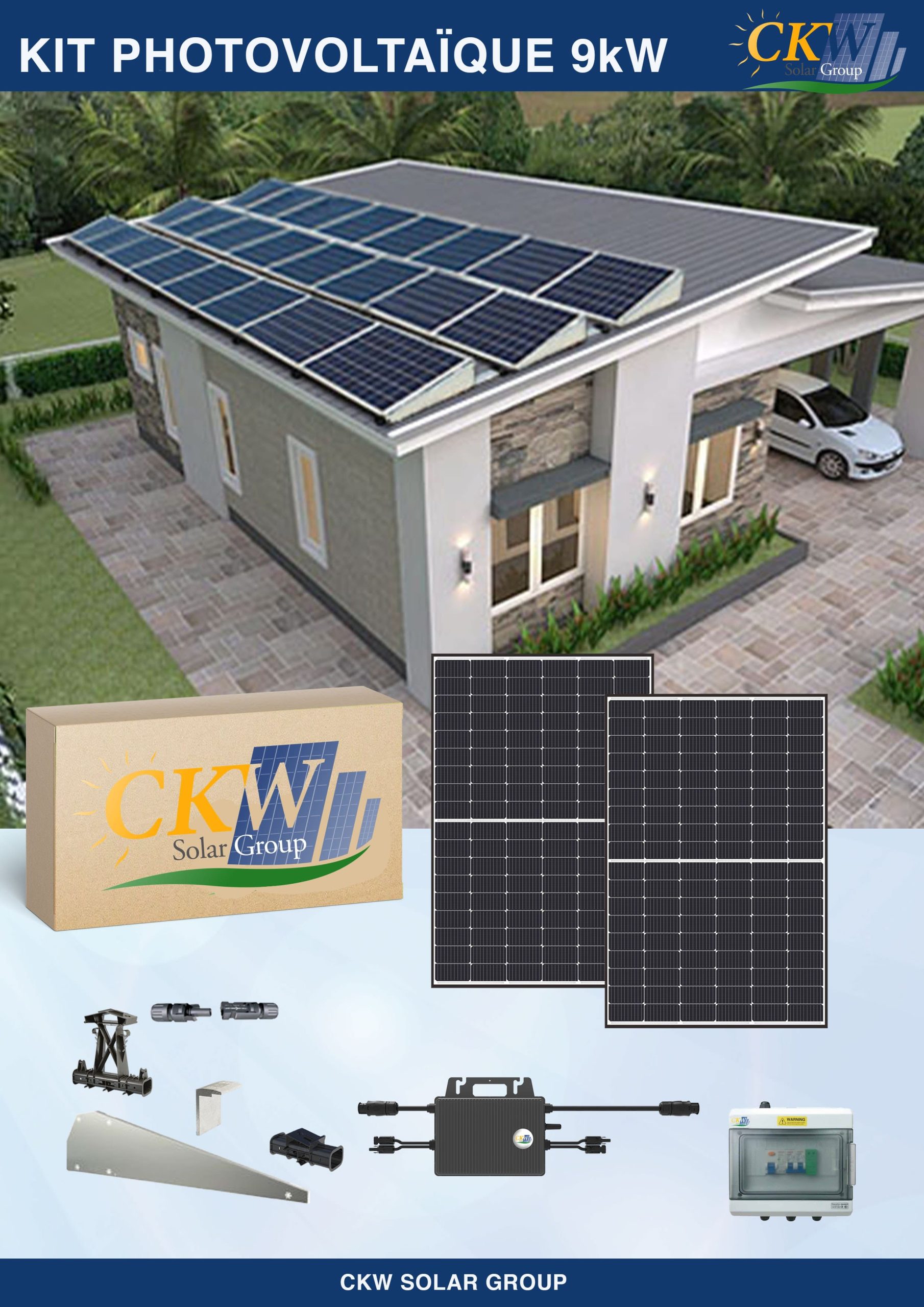 découvrez notre kit solaire 9kw, une solution performante et écologique pour produire votre propre électricité. idéal pour réduire vos factures d'énergie, ce kit complet inclut des panneaux solaires de haute qualité, un onduleur efficace et tous les accessoires nécessaires à une installation rapide et facile. optez pour une énergie renouvelable et contribuez à la protection de l'environnement tout en réalisant des économies.