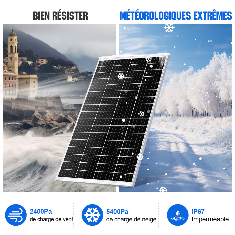 découvrez notre kit solaire autonome, une solution idéale pour réduire votre empreinte carbone tout en bénéficiant d'une source d'énergie renouvelable. facile à installer et adapté à tous vos besoins énergétiques, il vous permet de produire de l'électricité de manière indépendante. idéal pour le camping, les petits habitats ou en tant que système d'appoint, profitez du soleil en toute tranquillité.