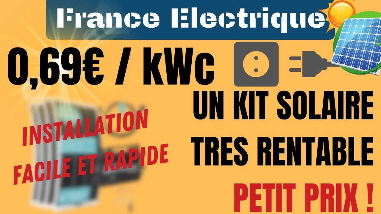 découvrez notre kit solaire économique, une solution durable et abordable pour produire votre propre électricité. idéal pour réduire vos factures d'énergie et contribuer à la protection de l'environnement.