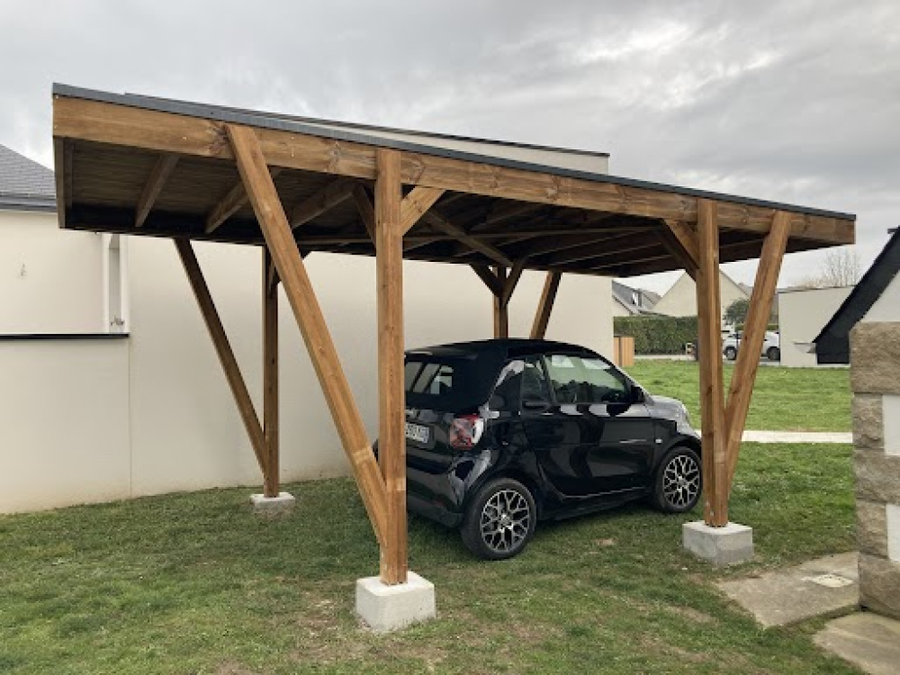 découvrez nos carports en bois, alliant esthétisme et fonctionnalité. protégez votre voiture des intempéries tout en ajoutant une touche naturelle à votre jardin. choisissez parmi nos modèles personnalisables pour une intégration parfaite dans votre espace extérieur.
