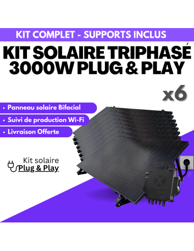 découvrez notre panneau solaire de 3000w, conçu pour optimiser votre production d'énergie et réduire vos factures d'électricité. idéal pour les habitations et les projets d'autonomie énergétique, cet équipement allie performance et durabilité. transformez l'énergie du soleil en électricité propre et économique dès aujourd'hui !