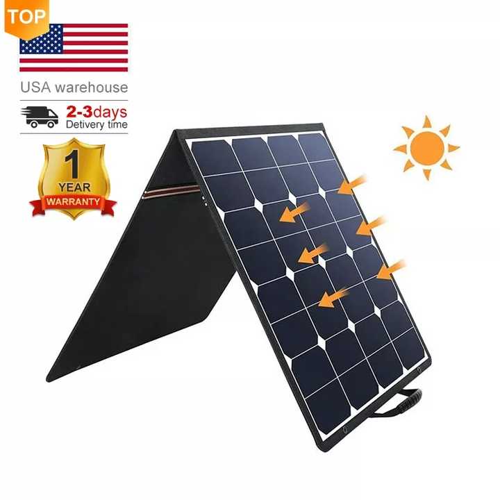 découvrez notre panneau solaire pliable de 50w, idéal pour les aventuriers et les campings. compact et léger, il vous permet de profiter de l'énergie solaire où que vous soyez. parfait pour recharger vos appareils électroniques et s'offrir une autonomie en pleine nature!