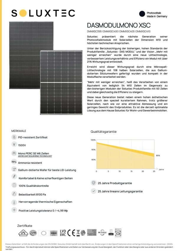 panneau soluxtec - Panneaux solaires profesionnels