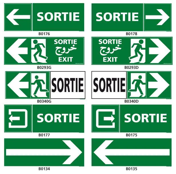 découvrez nos panneaux de sortie, conçus pour garantir la sécurité et la clarté dans vos espaces publics. idéaux pour les entreprises, établissements scolaires et lieux événementiels, nos panneaux sont visibles et conformes aux normes de sécurité.