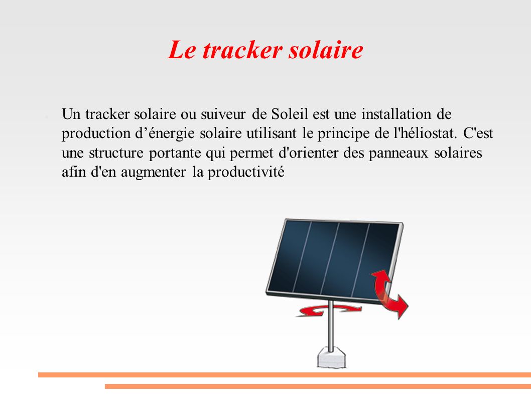 découvrez comment maximiser la rentabilité de votre système photovoltaïque avec notre tracker solaire. optimisez votre production d'énergie grâce à des technologies avancées qui suivent le mouvement du soleil et augmentent votre rendement. informez-vous sur les avantages économiques et environnementaux d'investir dans un système de tracking solaire.