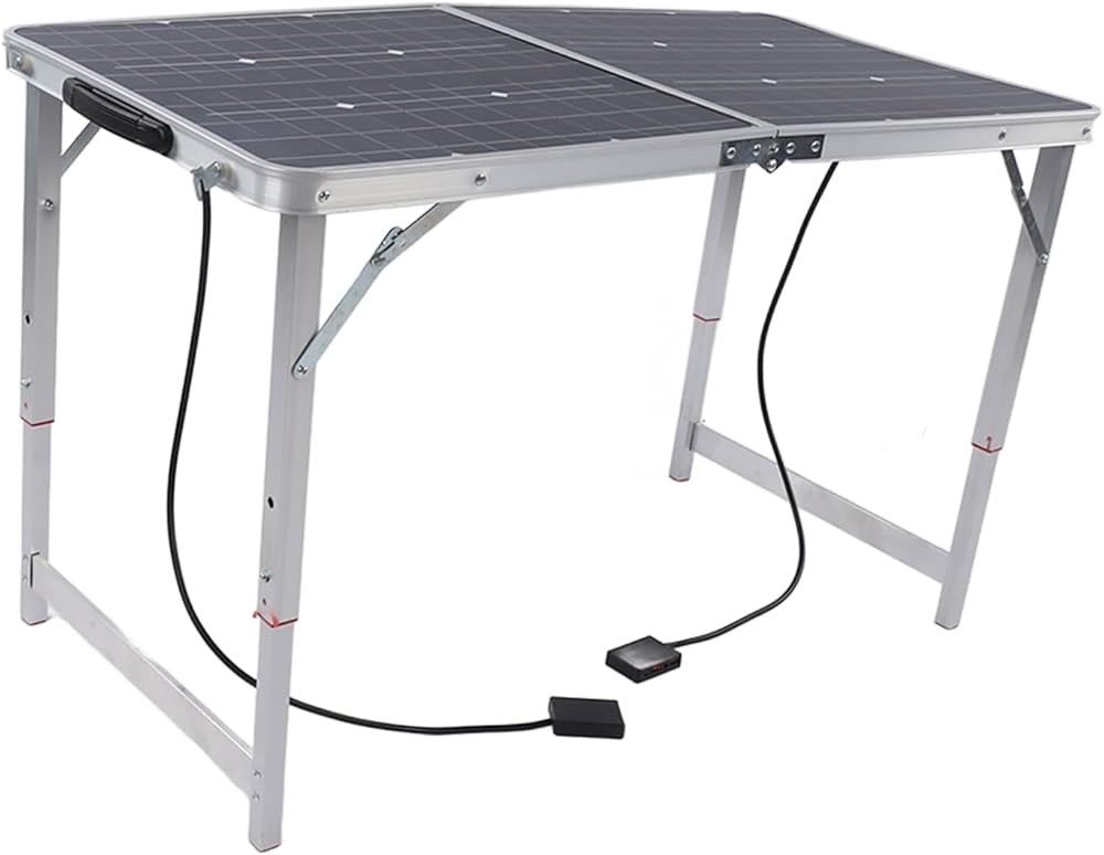 découvrez notre table photovoltaïque innovante, alliant design moderne et technologie solaire, idéale pour profiter d'énergie renouvelable tout en embellissant votre espace extérieur. parfaite pour les repas en plein air, cette table écologique récolte l'énergie du soleil pour charger vos appareils électroniques.