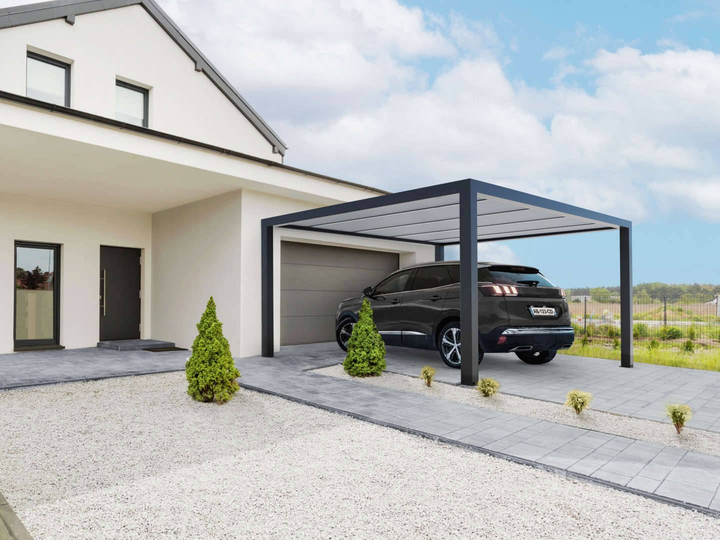 découvrez notre abri 3 places, idéal pour protéger vos véhicules ou votre espace extérieur. pratique et spacieux, il vous offre une solution efficace contre intempéries, tout en garantissant une durabilité à long terme. parfait pour les familles et les passionnés de jardinage !