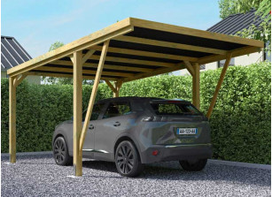 découvrez notre abri voiture en bois, idéal pour protéger votre véhicule des intempéries tout en ajoutant une touche d'élégance à votre jardin. fabriqué avec des matériaux de haute qualité, cet abri allie fonctionnalité et esthétisme.