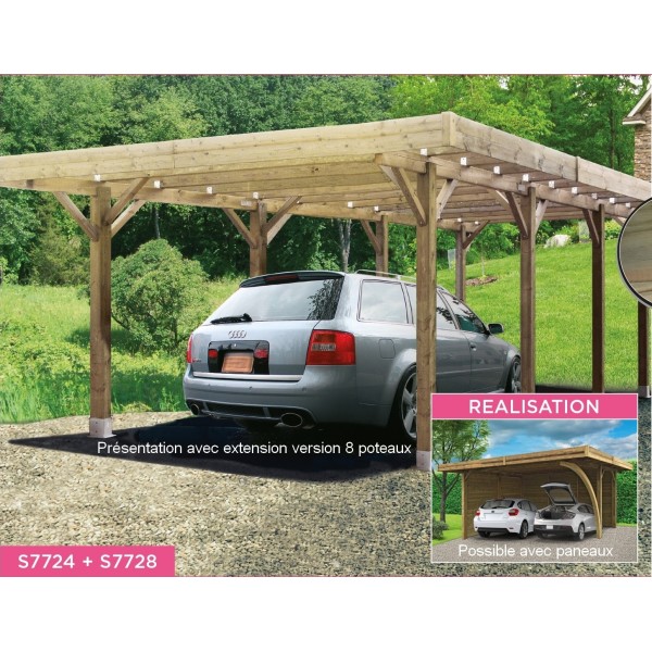 découvrez nos abris de voiture en bois, alliant esthétisme et fonctionnalité pour protéger votre véhicule des intempéries. conçus avec des matériaux durables, nos abris apportent une touche naturelle à votre extérieur tout en garantissant une protection optimale. idéals pour votre jardin ou votre allée, nos modèles s'adaptent à tous les styles.