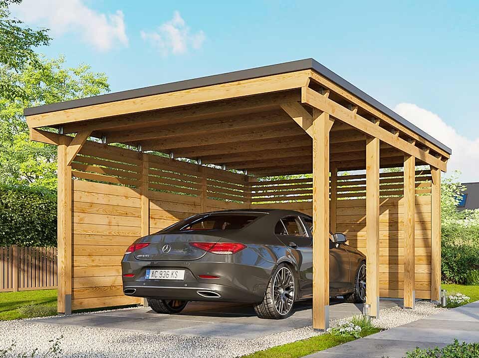 découvrez nos abris voiture en bois, alliant esthétisme et protection pour votre véhicule. offrez à votre voiture un abri durable et élégant, conçu pour résister aux intempéries tout en s'intégrant harmonieusement dans votre jardin. idéal pour préserver la carrosserie et prolonger la durée de vie de votre voiture.