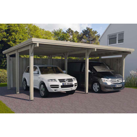 découvrez notre abri voiture en bois 3 places, alliant esthétique et robustesse. protégez votre véhicule des intempéries tout en ajoutant une touche naturelle à votre jardin. idéal pour une protection durable et élégante.