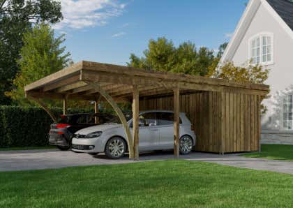 découvrez nos abris voiture en bois 3, alliant esthétisme et robustesse pour protéger votre véhicule des intempéries. fabriqués avec des matériaux de qualité, nos abris offrent une solution durable et élégante pour votre jardin.