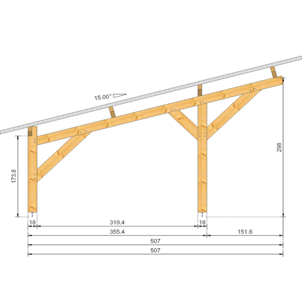 découvrez notre abri voiture en bois 3 places, alliant esthétique et fonctionnalité. protégez votre véhicule des intempéries tout en ajoutant une touche naturelle à votre extérieur. idéal pour tous les types de voitures, cet abri durable s'intégrera harmonieusement dans votre jardin.