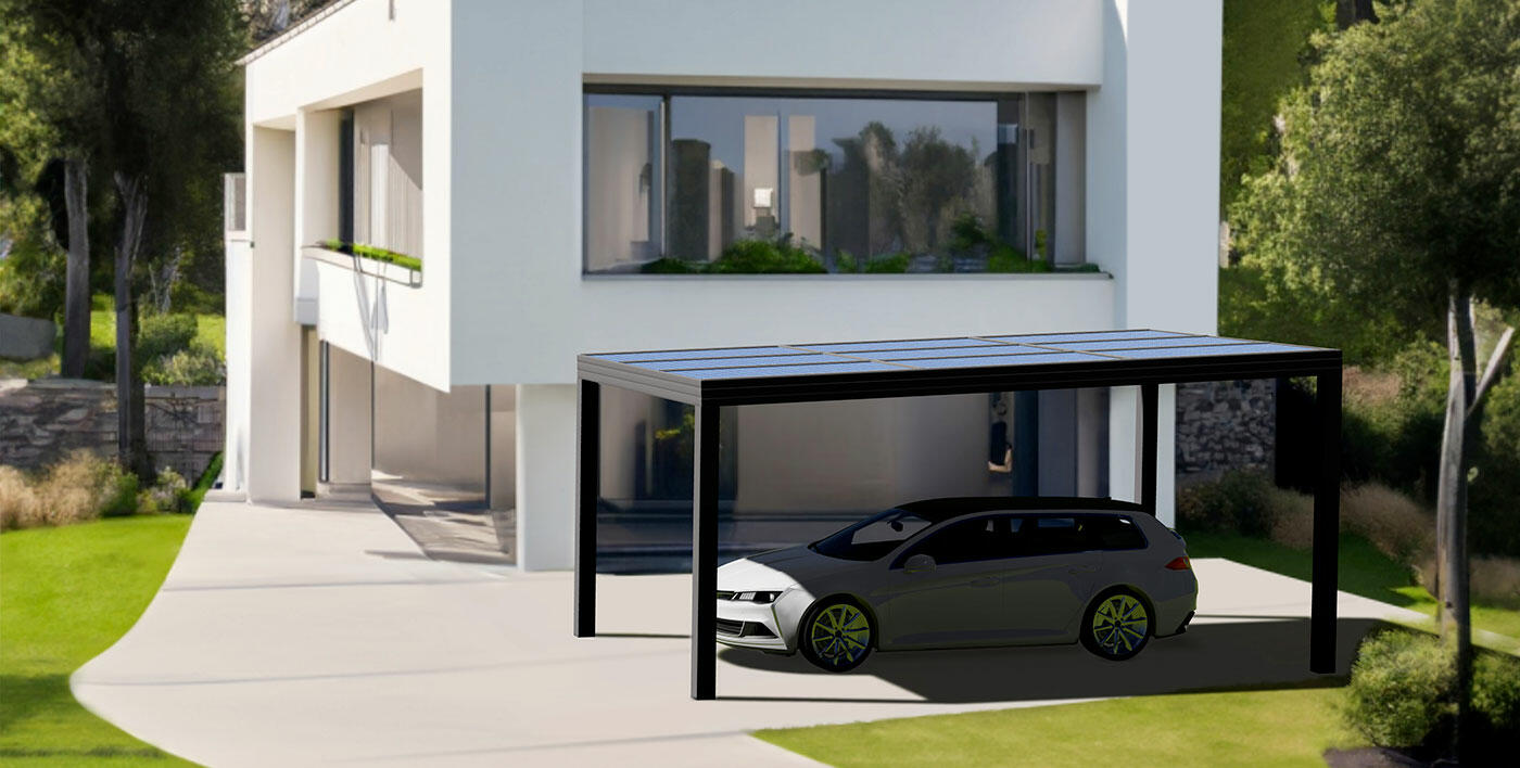 découvrez notre carport photovoltaïque, une solution esthétique et durable pour protéger votre véhicule tout en produisant votre propre énergie solaire. alliez écologie et praticité avec un abri qui optimise l'espace de votre jardin.