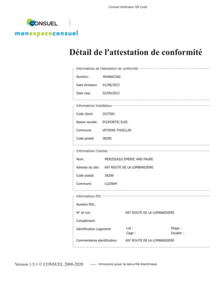 obtenez votre attestation consuel rapidement et facilement grâce à notre service dédié. assurez la conformité électrique de vos installations et avancez en toute sérénité dans vos projets.