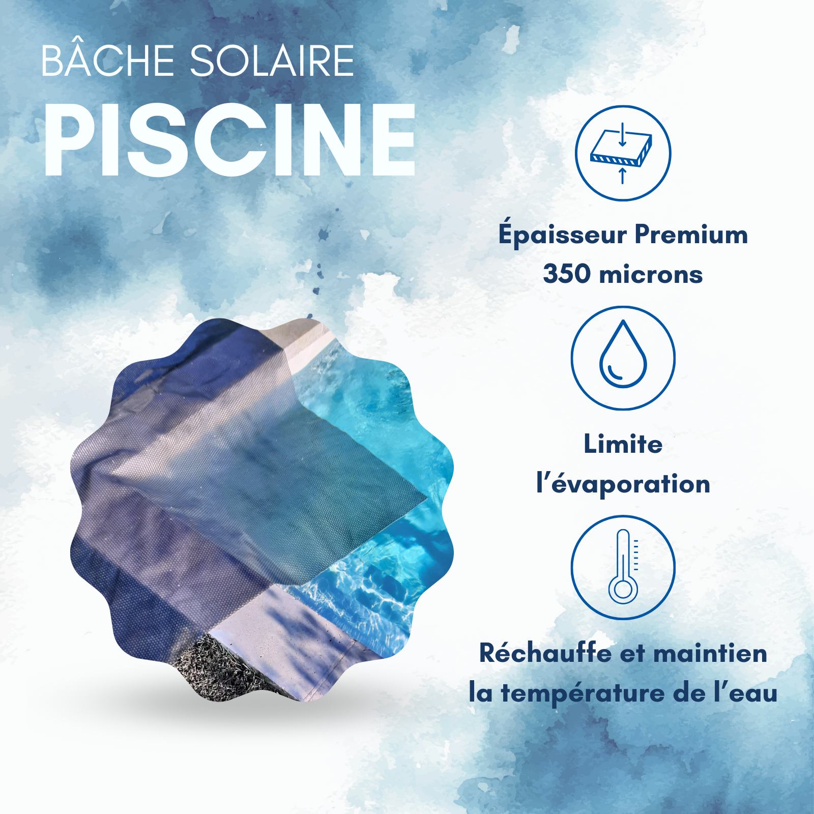 découvrez notre bache solaire, idéale pour préserver la température de votre piscine tout en réduisant l'évaporation et les salissures. optez pour une solution efficace et économique pour profiter pleinement de votre baignade.