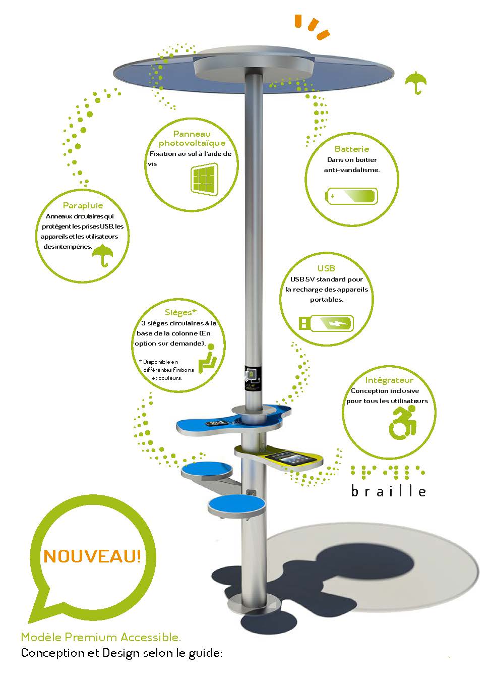 découvrez la solution écologique et pratique avec notre borne de recharge solaire. idéale pour recharger vos appareils électriques tout en respectant l'environnement, cette borne allie innovation et durabilité pour un avenir plus vert.