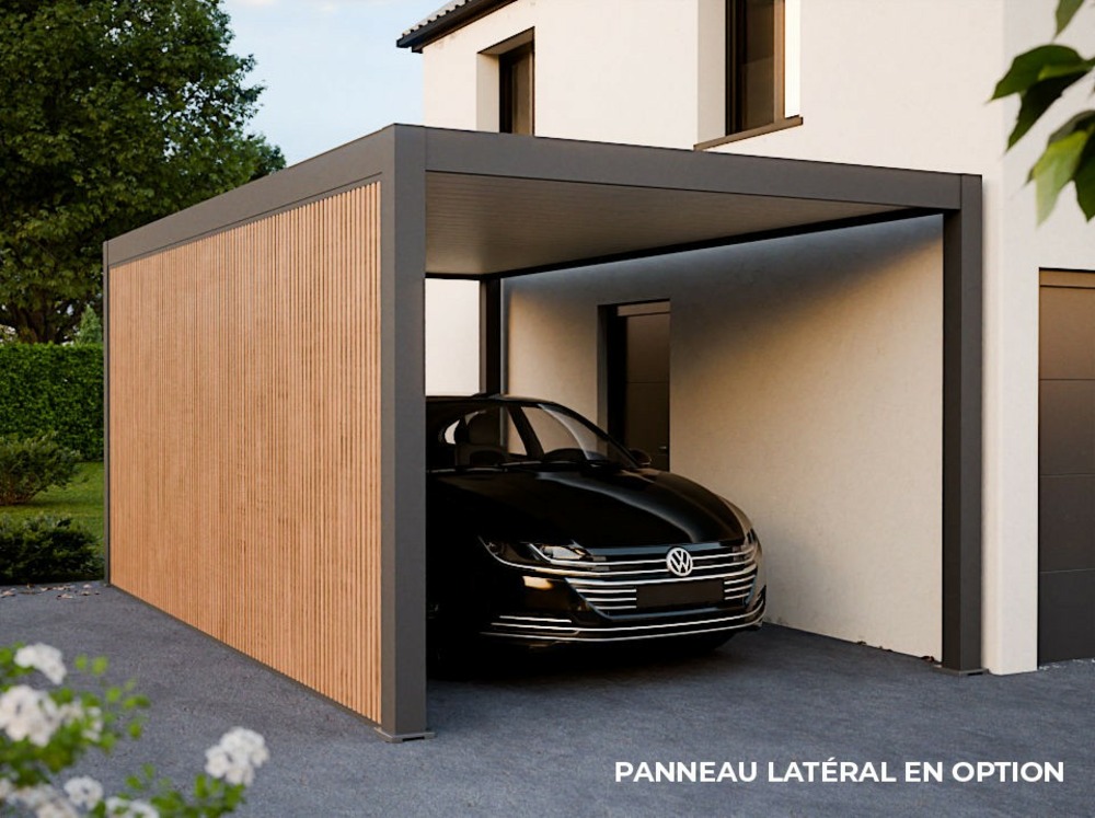 découvrez notre carport pour 1 voiture, une solution pratique et esthétique pour protéger votre véhicule des intempéries. fabriqué avec des matériaux durables, il s'intègre parfaitement dans votre jardin tout en offrant un accès facile.