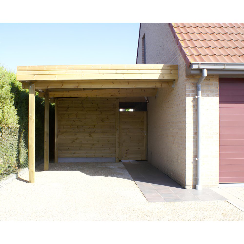 découvrez notre carport de 20m², la solution idéale pour protéger votre véhicule des intempéries tout en ajoutant une touche esthétique à votre extérieur. fabriqué avec des matériaux durables, il allie fonctionnalité et design moderne. profitez d'un abri spacieux et sécurisé pour votre voiture, tout en optimisant l'espace de votre jardin.