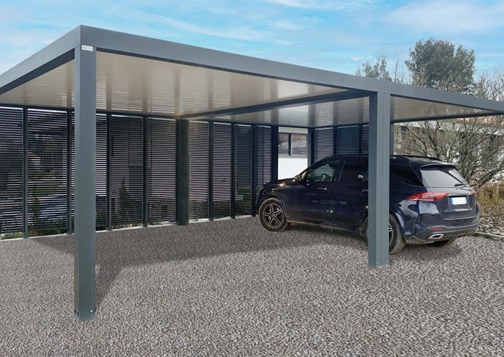 découvrez notre carport spacieux conçu pour accueillir jusqu'à 3 voitures. protégez votre véhicule des intempéries tout en ajoutant une touche esthétique à votre espace extérieur. idéal pour les familles ou les passionnés d'automobile, ce carport allie fonctionnalité et style.