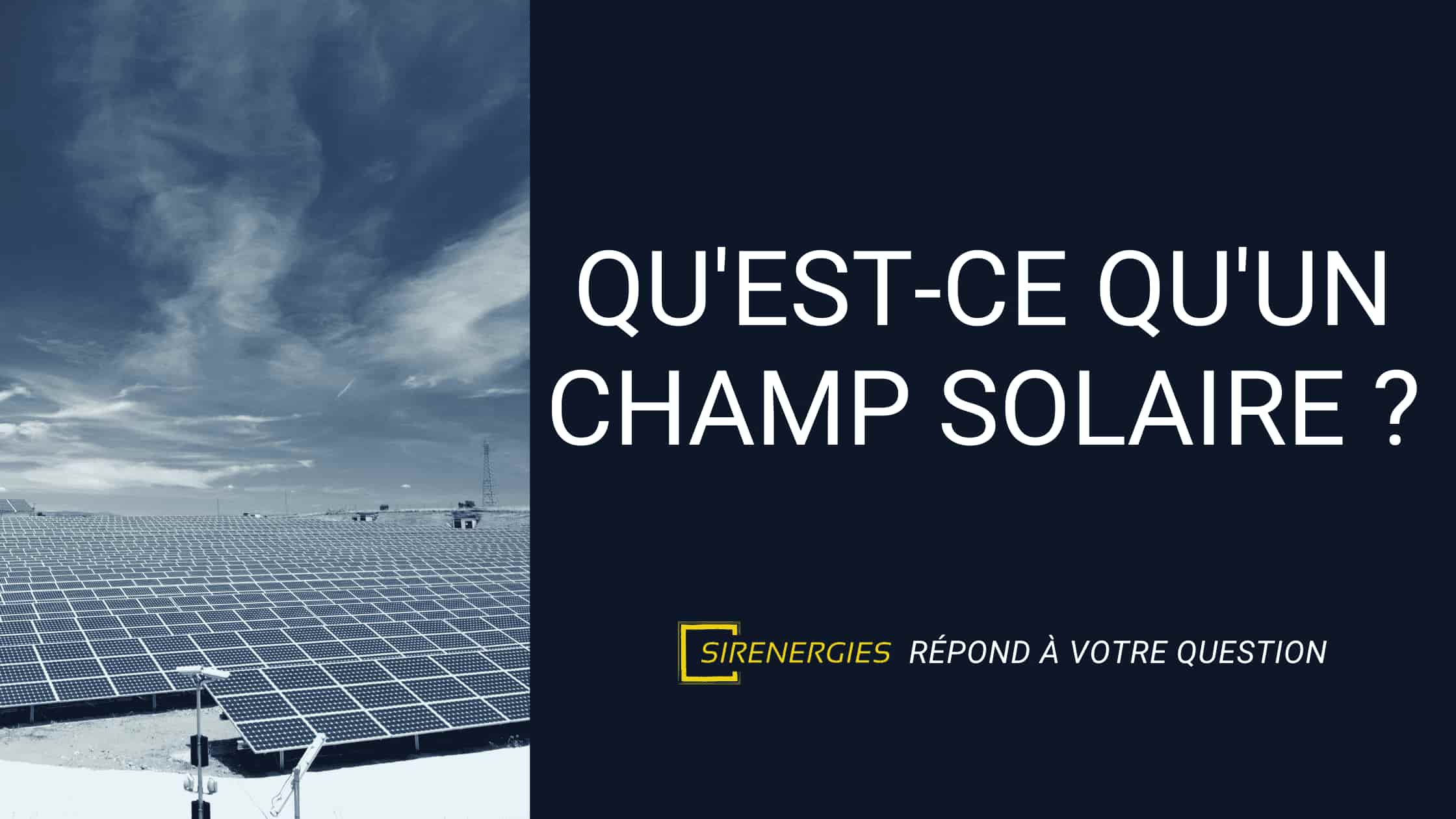 découvrez les champs solaires, une solution innovante et durable pour la production d'énergie renouvelable. apprenez comment ces installations capturent l'énergie du soleil pour alimenter nos besoins énergétiques tout en contribuant à la protection de l'environnement.