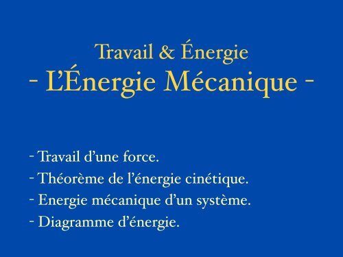 découvrez la définition de l'énergie mécanique, un concept fondamental en physique qui désigne la somme de l'énergie cinétique et potentielle d'un système. comprenez son importance et ses applications dans le monde réel.