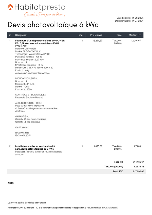 obtenez rapidement des devis personnalisés pour votre installation photovoltaïque. comparez les offres des meilleurs fournisseurs et faites le choix le plus adapté à vos besoins énergétiques et à votre budget.