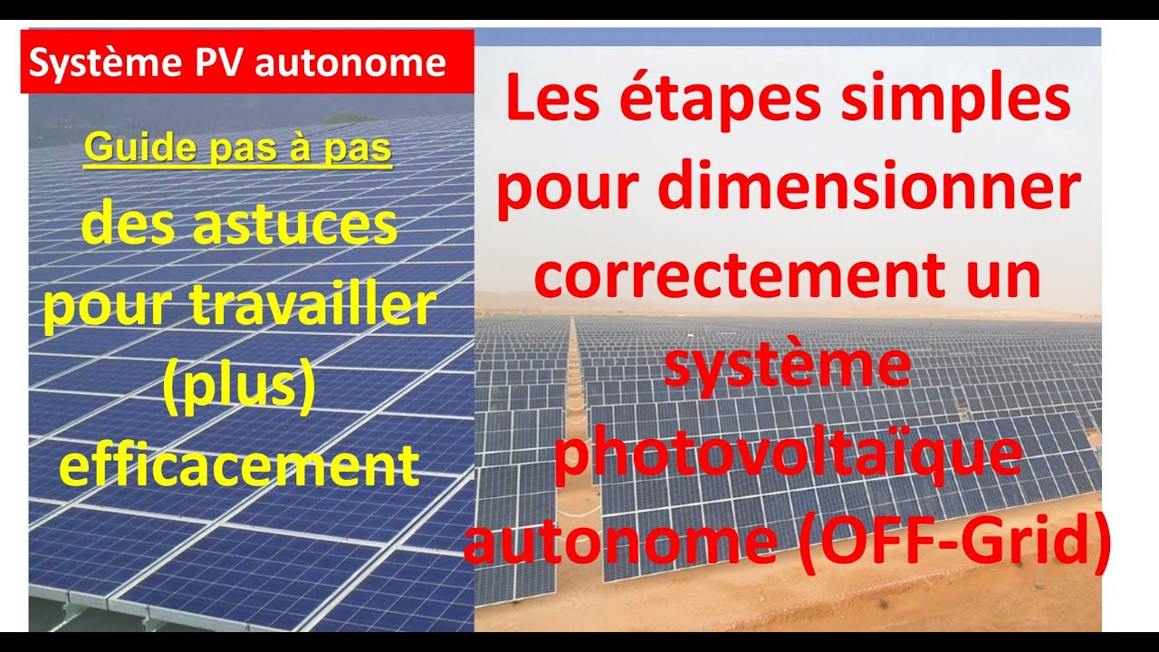 découvrez notre guide complet sur le dimensionnement des installations photovoltaïques (pv) : apprenez à calculer les besoins énergétiques, à optimiser la taille de vos panneaux solaires et à maximiser votre production d'énergie renouvelable.