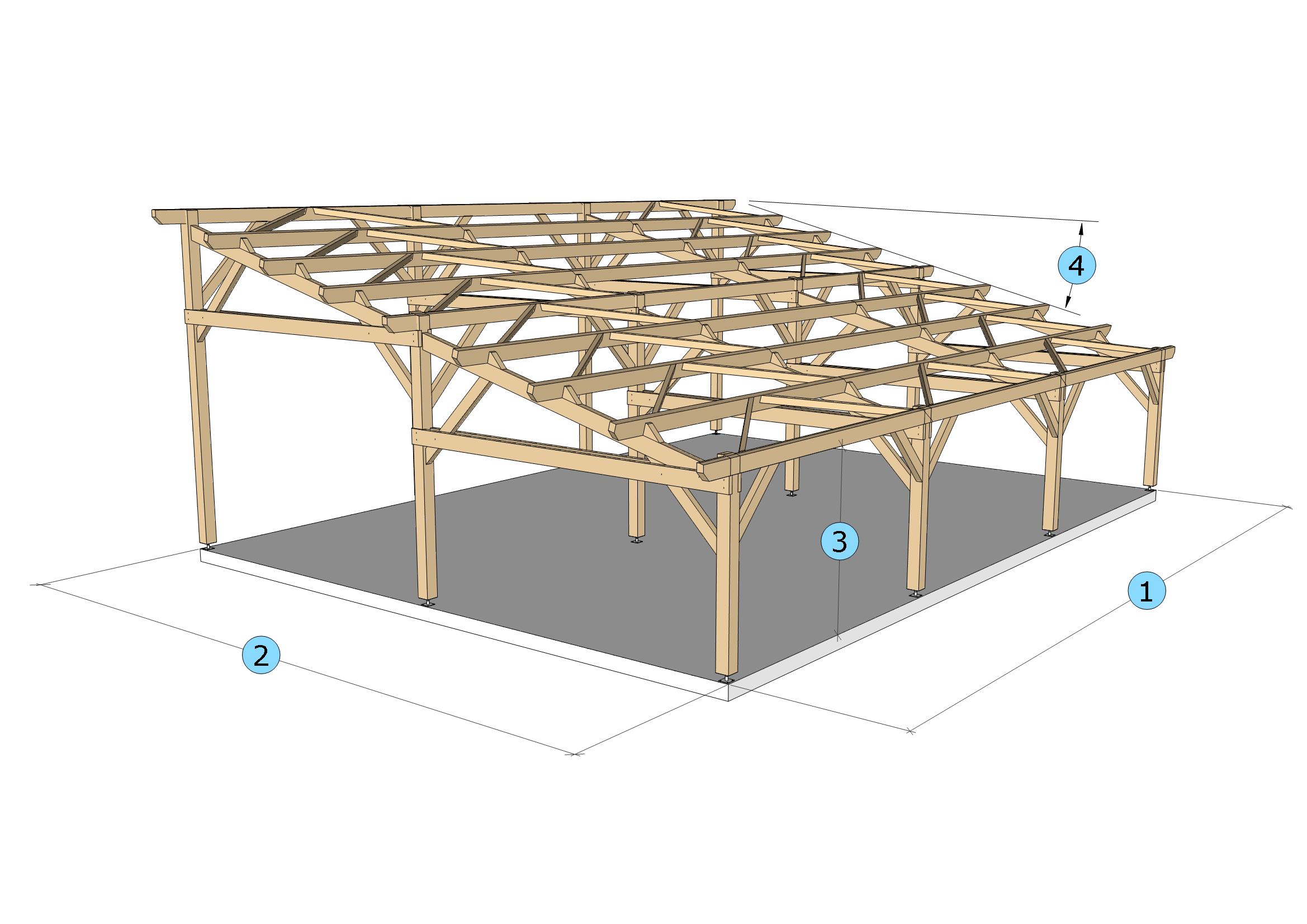découvrez notre hangar bois kit économique, conçu pour offrir une solution de stockage pratique et durable à un prix abordable. facile à installer, il s'intègre harmonieusement dans votre jardin tout en protégeant vos biens des intempéries. optez pour la qualité et l'économie avec notre kit de hangar en bois.