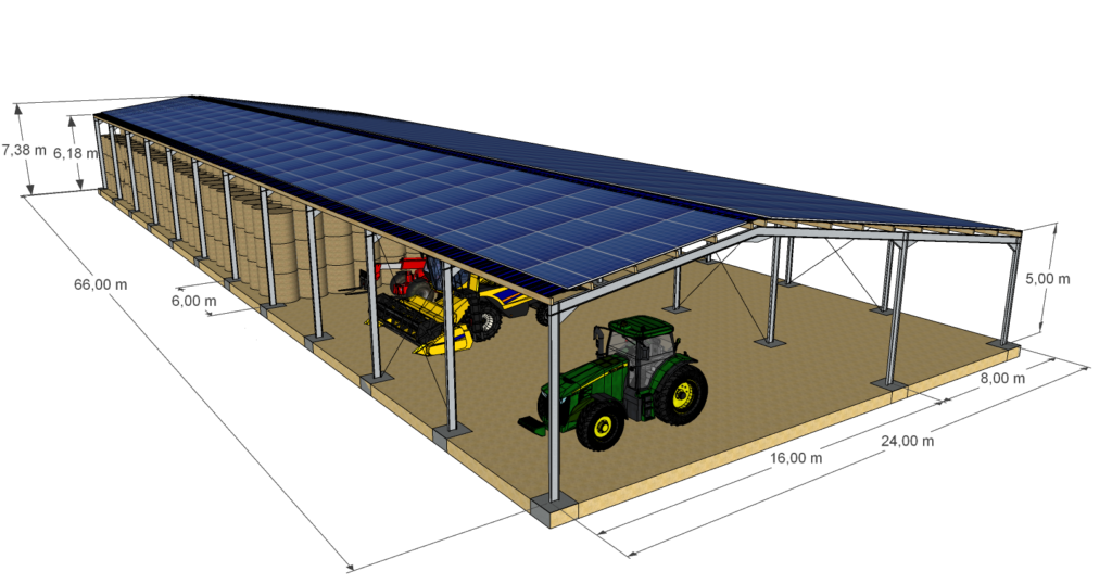 découvrez notre hangar solaire, une solution innovante pour stocker vos équipements tout en utilisant une énergie propre et renouvelable. optez pour une construction durable qui optimise l'espace et réduit votre empreinte carbone.
