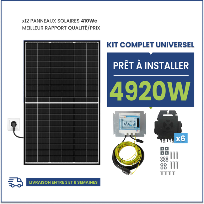 découvrez notre kit solaire 1500w, idéal pour exploiter l'énergie solaire de manière efficace. parfait pour alimenter votre maison ou vos activités en plein air, ce kit complet comprend des panneaux photovoltaïques de haute performance, un onduleur et tous les accessoires nécessaires pour une installation facile. profitez d'une énergie renouvelable et économisez sur vos factures d'électricité tout en préservant l'environnement.