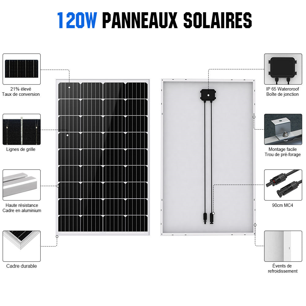 découvrez notre kit solaire 600w, une solution idéale pour produire votre propre énergie renouvelable à la maison. facile à installer, performant et économique, ce kit vous permet de réduire vos factures d'électricité tout en contribuant à la protection de l'environnement. optez pour une énergie verte et autonome dès aujourd'hui !